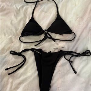 SHEIN Black Triangle Bikini